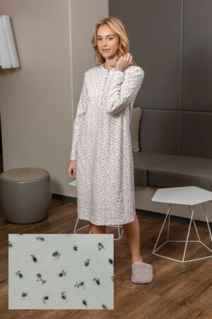 Camisa con tapeta y festón rizado, Tina Aire