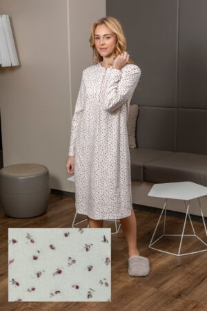 Camisa con tapeta y festón rizado, Tina Fresa